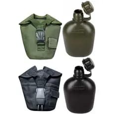 kit Cantil 900 ML e Porta cantil Militar Verde ou Preto