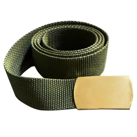Cinto Verde Para Calça Com Fivela Dourada 2 Garras Padrão Eb