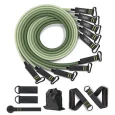 ZRSE 150/200LBS Faixas Elásticas de Resistência para Treino em Casa, Fisioterapia e Pilates