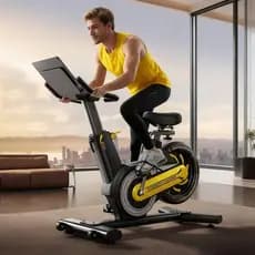 Bicicleta Spinning Magnética Atualizada Volante Traseiro 10kg Suporte 180kg Ideal para Exercícios em Casa