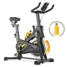 ZRSE Bicicleta Spinning Magnética Ultra Silenciosa Inércia 10kg Resistência Ajustável Suporte 150kg