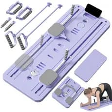 ZRSE Prancha Multifuncional 9 em 1 para Pilates e Abdominal Treino Completo Dobrável e Portátil