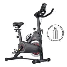 ZRSE Bicicleta Ergométrica Spinning Silenciosa Ajustável para Altura Suporta até 150kg para Treino em Casa
