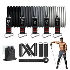 ZRSE Faixas Elásticas de Resistência 150/200 LBS para Treino em Casa, Fisioterapia e Pilates