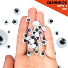 Olhinhos Móveis Articulados 100 Unidades para Artesanato, Slime, Fantasias e Bichinhos DIY - BNVT
