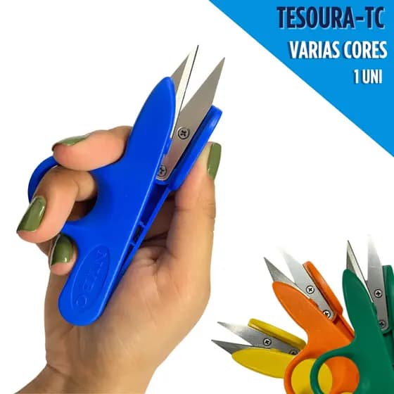Tesoura de Arremate Profissional 12cm Para Costura Bordado Corte de Linha Artesanato DIY - BV