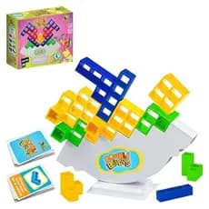 Brinquedo Criança Jogo Educativo Equilibrista Tetris Encaixe
