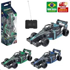 Carrinho Fórmula 1 Controle Remoto 3 Funções 24cm Alta Velocidade Infantil Diversão e Corrida