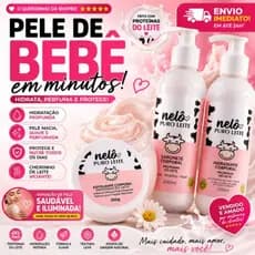 Kit Vaquinha Puro Leite Hidratante Esfoliante Sabonete Pele Macia e Cheirosa