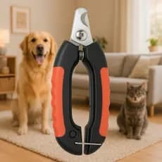 Alicate Cortador de Unhas para Cães Gatos Pet Limitador de Corte Ergonômica Higiene Empunhadura