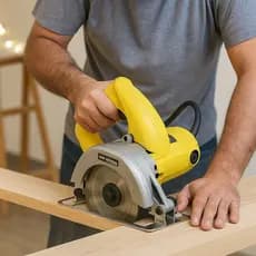 Serra Circular Makita Elétrica Startools 127V 1100W Corte Preciso em Madeira e MDF piso ferro alta eficiencia resistente
