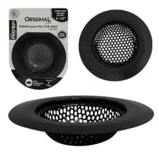 Ralo de Pia Inox Original Line 11,5cm Preto Premium Evita Entupimentos