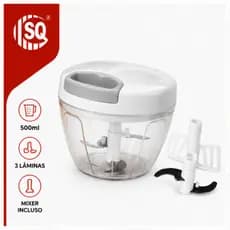Processador E Mixer Manual De Alimentos 500ml 3 Lâminas SQ Linha D Casa Triturador De Legumes Carnes