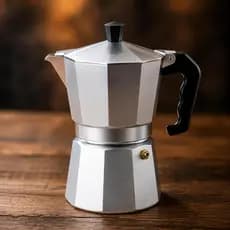 Cafeteira Italiana 6 Cafés Alumínio Moka Café Expresso Tradicional
