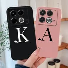 Para Infinix Note 40 4G 5G Capa De Telefone Simples Amor Coração Letras Caixa De Silicone Líquido Macio De Alta Qualidad