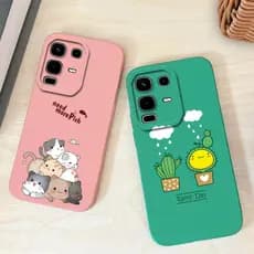 Para Infinix Note 50S Capa De Telefone Adorável Cactus Astronauta Padrões Caso Macio Líquido Silicone Proteção Da Câmera