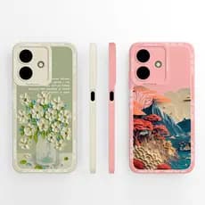 Capa Para Honor Play 10 10A 10T Fashion Paper Cut Art Soft Slim Smoooth Liquid Silicone Atualização Proteção Câmera Capa