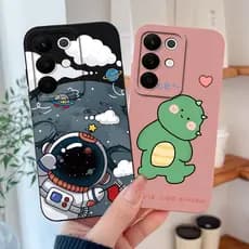 Para Realme C85 Pro Caixa De Telefone Criativo Cactus Astronauta Caso Macio Suave Silicone Líquido Proteção Completa Alt