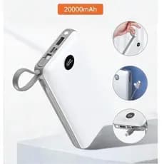 Power Bank Carregador Portátil 20.000mAh Digital compatível com iPhone e Samsung
