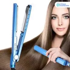Chapinha de Cabelo Bivolt 110 220V com Nano Titanium Alisamento Rápido