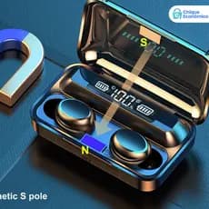 F9 Fone de Ouvido Sem Fio Air Pro 5.0 - Alta Durabilidade da Bateria, Bluetooth Sem Atraso, À Prova d'Água