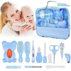 Kit de Cuidados para Bebês - 13 Peças + Conjunto de Unhas com 5 Peças