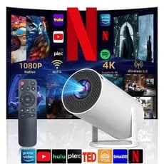 Projetor  HY300 Original Portátil Smart Android 11 4K Ultra HD HDMI Wifi Bluetooth Alto Falante Embutido