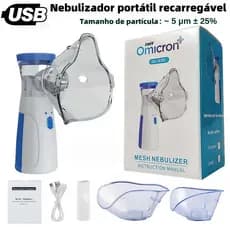 Inalador Nebulizador Portátil Ultrassônico Atomizador De Baixo Nó Para Crianças E Adultos