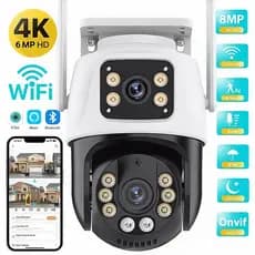 Câmera De Segurança A28B Dupla Compatível Com Alexa Wi-Fi Smart IP66 App ICSEE Envio Imediato