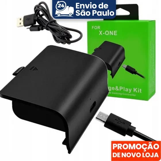 Bateria Carregador Xbox One Cabo Recarregável P/ Controle (bateria de substituição)