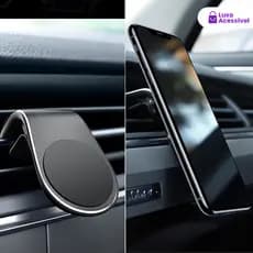 Suporte Magnético Veicular 360° para Celular com Base Antiderrapante
