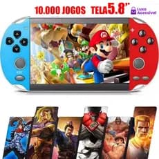 2026 Videogame Portatil 10000 Jogos Retro Console de Mão Memoria Expansivel Tela 5.8 /5.5 16GB
