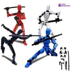 DIY Stress Relief Robot Boneca 3D Impresso Articulado Conjunto Completo Presente Criativo