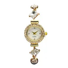 Novas senhoras relógio luz luxo diamante-cravejado carta corrente pulseira relógio feminino ajustável relógio de quartzo