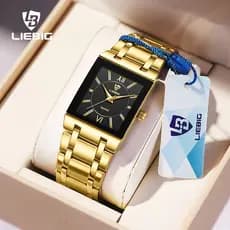 Clássico à prova dwaterproof água senhoras relógio pequeno quadrado luz luxo diamante pulseira de aço à prova dwaterproo