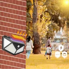 Luminária Solar Com Sensor Para Jardim Externa Prova D'água Luz Led Solar Lâmpada