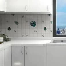 Papel De Parede'uma Folha De Elegância De 5 Unidades Para Cozinha , Promoção Simples E Delicada