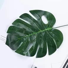 5 Peças Folhas De Palmeira Verde Artificial Tropical Tema Selva Decoração De Mesa De Festa De Praia