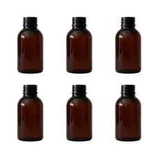 10 ou 25 Frasco Pet 60ml Âmbar Sem Tampa