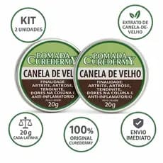 Kit 2 Pomadas Canela de Velho 20 g – Alívio articular