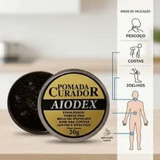 Pomada Curadora Aiodex 20g Para Massagem E Alívio Muscular