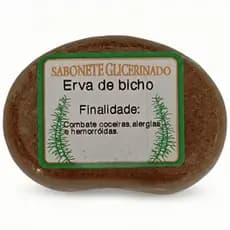 Sabonete Erva De Bicho Glicerinado Natural - Alívio Coceiras, Alergias E Hemorroidas (1 Unidade)