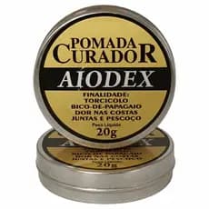 Pomada Aiodex Curador Original 20g Kit Massagem Corporal 2 Unidades