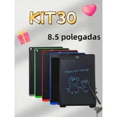 Kit 30 Peças Lousa Mágica Tela Lcd 8.5 Polegadas Infantil De Escrever E Desenhar Tablet