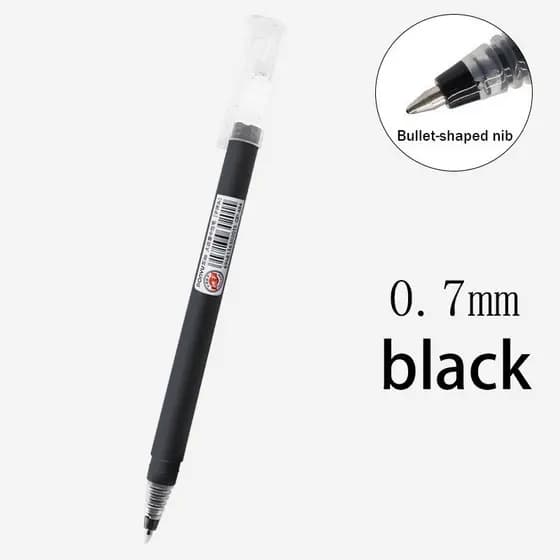 Kit 24pcs 0,7 Mm Gel PEN GP-484 Capacidade De Tinta Enorme Office Do Aluno Seco Estacionário Estacionário Ponto De Agulha Fina Reabilitação Diária Notebook De Caneta Diária