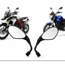 Par Espelho Retrovisor Bmw Gs 650 F800 F8 F 800 Rosca Honda/Yamaha Fixo Fácil Instalação