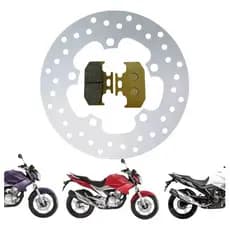 Disco De Freio Traseiro + Pastilha Ys Fazer250 2006 A 2017