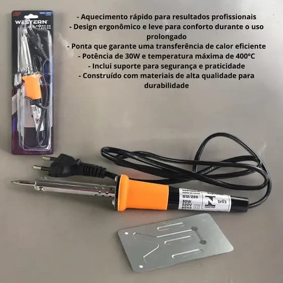 Ferro De Solda 110/220V Alta Qualidade Reparo Eletronico Aquecimento Rapido Profissional Ergonomico