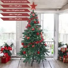 Arvore Natal Pinheiro Verde Modelos Tamanhos Variados Decoração Natalino Final De Ano