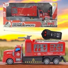 Carrinho Controle Remoto Bombeiro Brinquedo